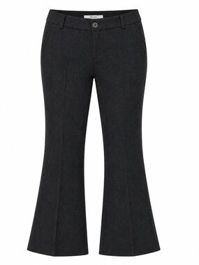 Zara Basic Womens Bootcut Trousers Dark Denim Mid-Rise Size 8 Made In Spain